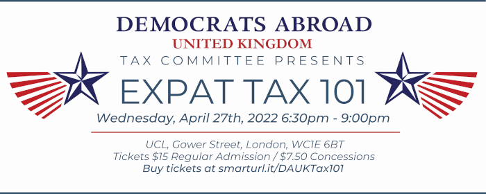 Expat Tax 101 April 27 2022 graphic